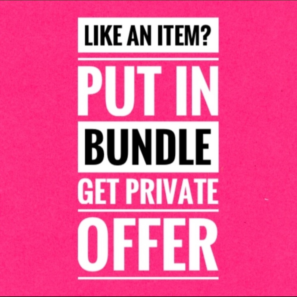 One item bundles are okay too! I'll send an offer!